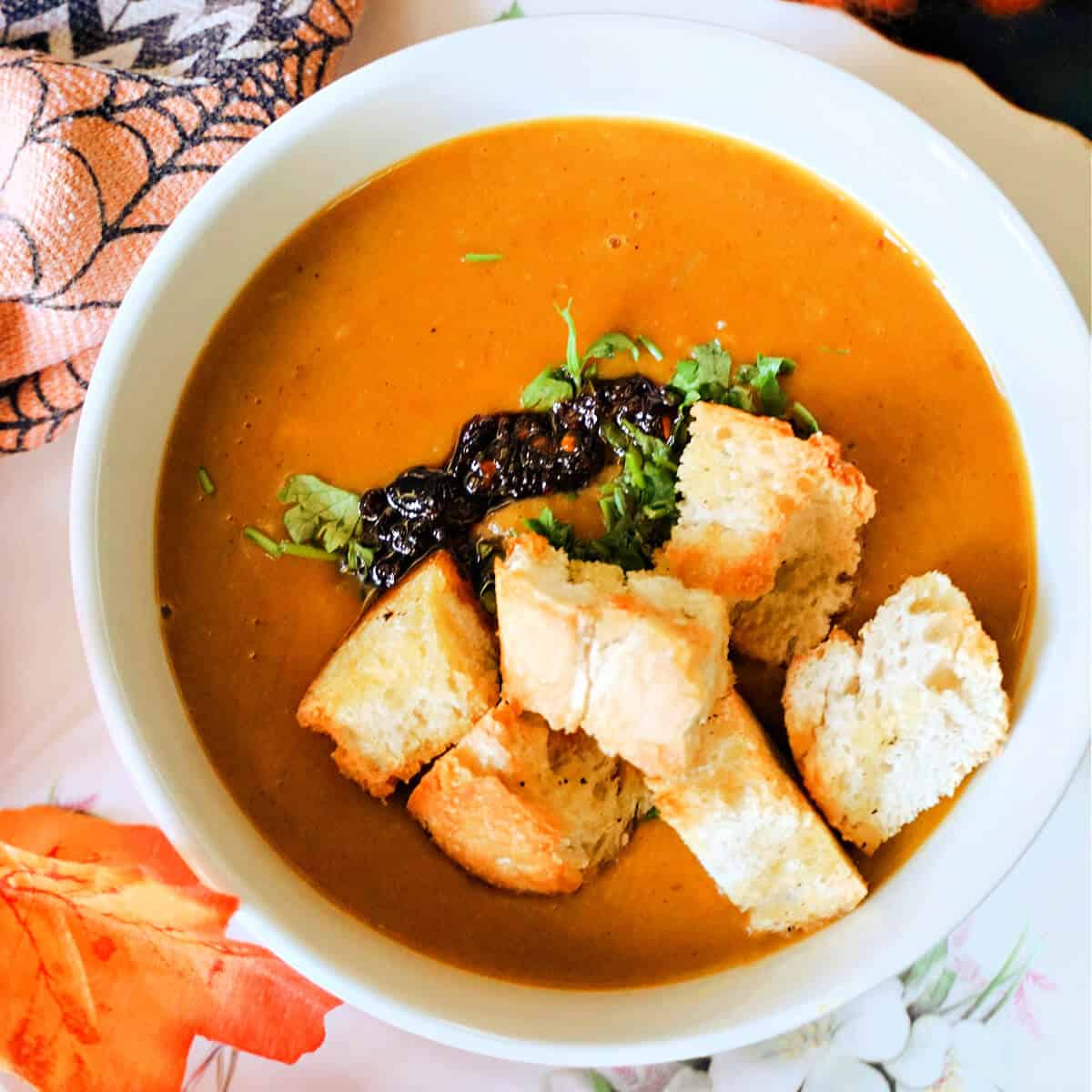 Make-Ahead & Freeze Coconut Curry Butternut Squash Soup